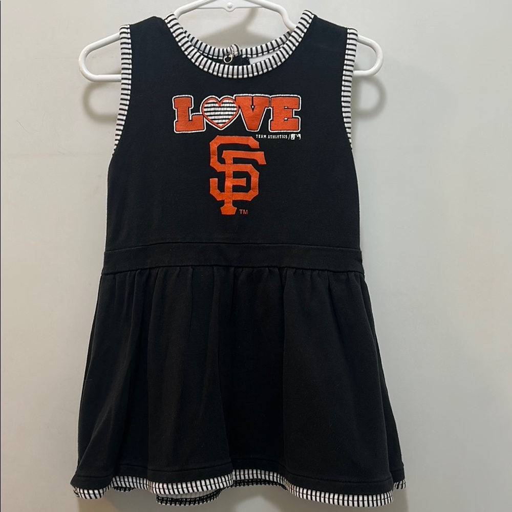 Black San Francisco Giants Dress/Tunic Size 4T